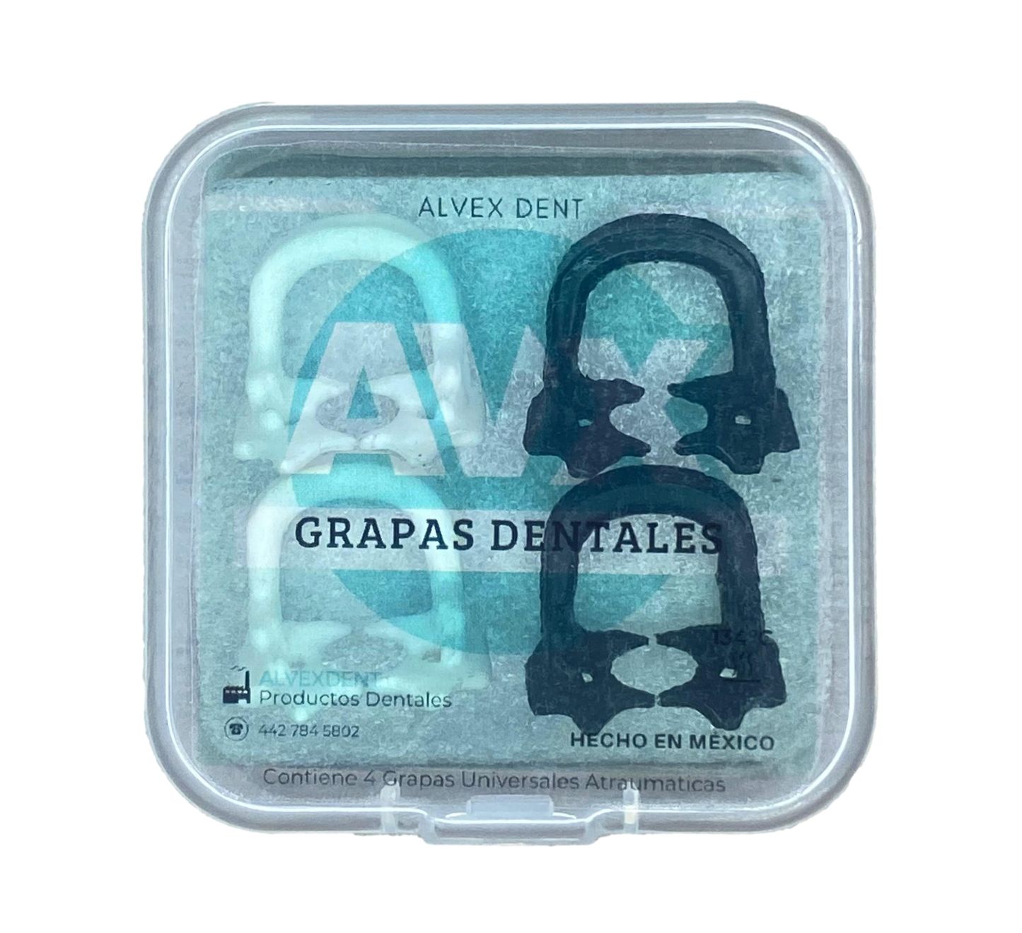 Grapa Dental AVX – Pack de 4 Unidades | Aislamiento Absoluto | Hecho en México - Viztrol