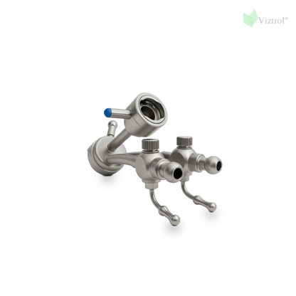 Puente corto para Cistoscopio doble canal compatible con Storz - Viztrol